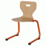 CHAISE MALIBU AST - T4 - COQUE HÊTRE / ALU ORANG 1028 - MANUTAN EXPERT
