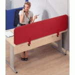 CLOISONS ACOUSTIQUES MODULAIRES PREMIUM - PANNEAU DE BUREAU HAUTEUR 450 MM - LARGEUR 800 MM, ROUGE