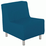 PACK DOMINO : 4 CHAUFFEUSES DROITES + 1 ANGLE COLORIS URBAN PÉTROLE - MANUTAN COLLECTIVITÉS