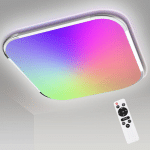 HENGDA - PLAFONNIER LED DESIGN MODERNE LAMPE DE SALLE DE BAIN PLAFONNIER RGB VARIABLE 24W