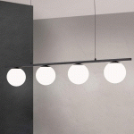 ORION SUSPENSION LED SNOWBALL, À 4 LAMPES