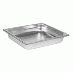 BAC GASTRONORME PERFORÉ INOX - SANS ANSE - GN 2/3 PROFONDEUR 6.5 CM