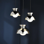 FRANDSEN SUSPENSION BUTTERFLY, CHROMÉ, Ø 21 CM