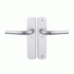 ENSEMBLE SUR PLAQUES SALOME HOME ENTRAXE 165MM BEC DE CANE ARGENT - HERACLES - B-SALOME-31