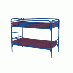 LIT SUPERPOSÉ EVOLUTION SOMMIER AGGLOMÉRÉ 90X200 5009 BLEU - MANUTAN COLLECTIVITÉS