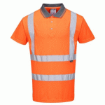 LOT DE 2 - PORTWEST RT22 POLO HAUTE VISIBILITÉ RIS ORANGE - TAILLE 5XL