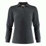 PRINTER ESSENTIALS SURF PRO L/S POLO PIQUE FEMMES GRIS ACIER - TAILLE M