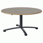 TABLE MALIBU Ø 120 T3 PC STRA ALAISÉ GRIS U727/GRIS 7016