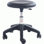 TABOURET BETA OCTOPUS - IMITATION CUIR - MEDIUM - NOIR - GLOBAL PROFESSIONAL SEATING