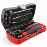 COFFRET POCKET DE SERRAGE/VISSAGE 39 OUTILS + PINCE MULTI-FONCTIONS - SAM OUTILLAGE - POCKET-RJ