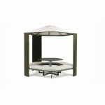 KIOSQUE TRANSFORMABLE PENTA ALUMINIUM VERT FORET
