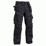 PANTALON DE TRAVAIL X1500 CORDURA® DENIM MARINE/NOIR TAILLE 52 - BLAKLADER