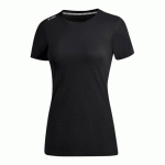 T-SHIRT RUNNING MANCHES COURTES FEMME - JAKO - RUN 20 NOIR