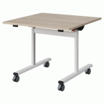 TABLE MALIBU RAB. 80X80 T4 DL STRA ABS ACACIA/BLC 9016