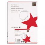 5 ETOILES BOÎTE DE 1600 ÉTIQUETTES LASER 99.1X34MM BLANC