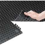 ATTACHES DE FIXATION POUR CAILLEBOTIS CAOUTCHOUC ÉPAISSEUR 12,5 MM, LOT DE 2