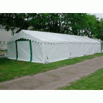 BARNUM TENTE DE RÉCEPTION PLEIN AIR 5 X12 M - 60 M² - TOIT BLANC + ARMATURE - 60 PERSONNES - MANUTAN COLLECTIVITÉS