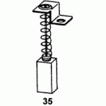 JEU DE 2 CHARBONS 7 X 12 X 20  POUR RUPES