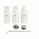 KIT DE 3 FIXATIONS ATOLL SPA EC RAL 9016 - ACOVA 926271