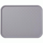 LOT DE 12 - PLATEAU FAST FOOD 35 X 27 CM - GRIS