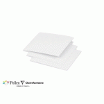 LOT DE 2 - PAQUET DE 25 CARTES PLIÉES POLLEN 116X116MM 210G/M² - BLANC