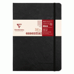 LOT DE 5 - MY.ESSENTIAL AGE BAG CARNET BROCHURE COUSU DOS CARRÉ À PAGES NUMÉROTÉES A5 192 PAGES LIGNÉ PAPIER IVOIRE 90G - NOIR