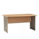 SIMMOB BUREAU DROIT HÊTRE L140 CM GAMME + PIETEMENTS PANNEAU STARDESK