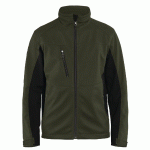 VESTE SOFTSHELL VERT OLIVE/NOIR TAILLE M - MANUTAN COLLECTIVITÉS