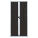 ARMOIRE MÉTAL CLASSTOUT COLOR - A RIDEAUX - L. 90 X H. 180 CM - CORPS ALUMINIUM  - RIDEAUX ANTHRACITE