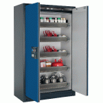 ARMOIRE SÉCURITÉ Q-CLASSIC-90 Q90.195.120 GRIS/BLEU - MANUTAN COLLECTIVITÉS