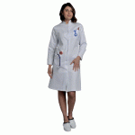 BLOUSE FEMME POUR MILIEU MÉDICAL, POLYCOTON, COLORIS BLANC, TAILLE 40 / 42