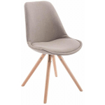 CHAISE TOULOUSE EN TISSU ROND LES JAMBES TORTORA, NATURE