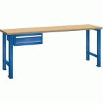 ÉTABLIS BLEU SÉCU. 1500X800X850 CAP. 800KG ET 1 TIR. 75KG - LISTA