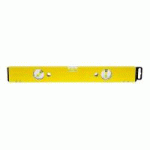 NIVEAU À BULLE AIMANTÉ - PROFIL ALU JAUNE - 3 FIOLES