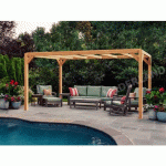 PERGOLA AUTOPORTANTE EN BOIS LAMELLÉ-COLLÉ ALICANTE - 7X3 M MADERLAND