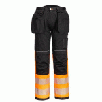 PORTWEST PW307 PANTALON HOLSTER PW3 HI-VIS CLASSE 1 ORANGE/NOIR - TAILLE 48 - STANDARD