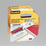 SCOTCH RUBAN ADHÉSIF DOUBLE FACE UNIVERSEL - 50 MM X 7 M - BLANC
