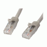 STARTECH.COM CÂBLE RÉSEAU CAT6 GIGABIT UTP SANS CROCHET DE 2M - CORDON ETHERNET RJ45 ANTI-ACCROC - M/M - GRIS