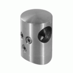 SUPPORT DE LIAISON TRANSVERSAL - POUR BARRE 12 MM - TUBE 42,4 MM - INOX 316 - BROSSÉ DESIGN PRODUCTION