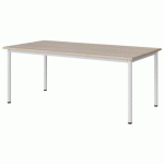 TABLE MALIBU 160X80 T4 4P STRA ABS ACACIA/BLC 9016