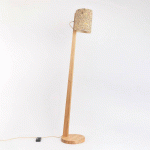 ALMUT VON WILDHEIM ALMUT 1411 LAMPADAIRE CYLINDRIQUE Ø30CM FOIN PRÉS