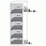 ARMOIRE SCLASSIC90-ETAGÈRE-1968X596-GAUCHE-PP-GRIS-4
