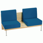 BANQUETTE 2 PLACES FAAR PVC URBAN PÉTROLE - MANUTAN COLLECTIVITÉS