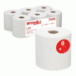 BOBINE WYPALL ESSUYAGE INDUSTRIEL L10 7406 190 M BLANCHE - COLIS DE 6