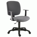 FAUTEUIL DE BUREAU KAOLA DOSSIER BAS COLORIS GRIS - MANUTAN COLLECTIVITÉS
