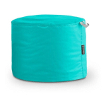 HAPPERS - POUF TABOURET SIMILICUIR INDOOR TURQUOISE TURQUOISE