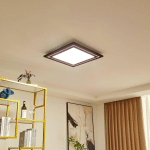 LUCANDE PLAFONNIER LED LEICY, NICKEL 60 CM RVB COLOR FLOW