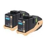 PACK DE 2 TONERS CYAN EPSON POUR ACULASER C9300N