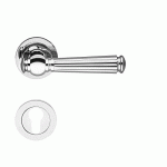 POIGNÉES DE PORTE SUR ROSACES RONDES SÉRIE R 260 SCHÖNTAL - CHROMÉ - CLÉ I KARCHER DESIGN