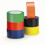 RUBAN ADHÉSIF COULEUR NOIR PVC RAJA RÉSISTANT, 37 MICRONS 50 MM X 66 M
